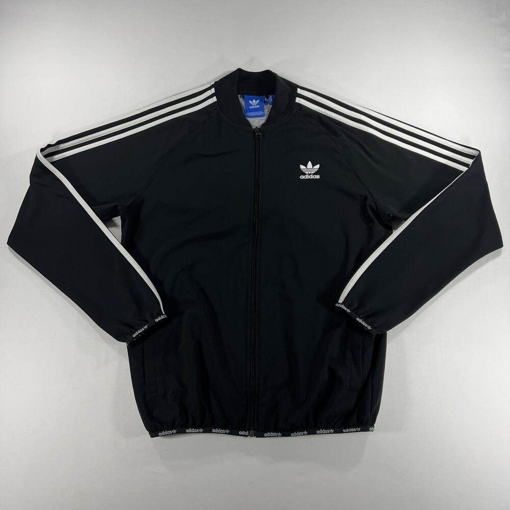 Adidas Originals Superstar TT Tracksuit Jacket Black White Men's L Track RARE!